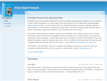 Tablet Screenshot of firststartfrench.com